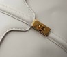 Женская кожаная сумка Celine белая 27х20 см 2025