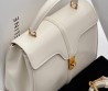 Женская кожаная сумка Celine белая 27х20 см 2025