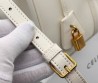Женская кожаная сумка Celine белая 27х20 см 2025