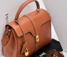 Женская кожаная сумка Celine коричневая 27х20 см 2025