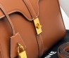Женская кожаная сумка Celine коричневая 27х20 см 2025