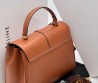 Женская кожаная сумка Celine коричневая 27х20 см 2025