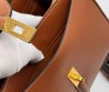 Женская кожаная сумка Celine коричневая 27х20 см 2025