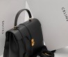 Женская кожаная сумка Celine черная 27х20 см 2025