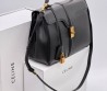 Женская кожаная сумка Celine черная 27х20 см 2025