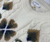 Женский шерстяной свитер Chanel молочный с рисунком 2025