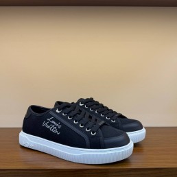 Женские текстильные кеды Louis Voitton черные 2025