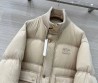 Женский пуховик Celine с логотипом светло-бежевый 2025