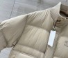 Женский пуховик Celine с логотипом светло-бежевый 2025