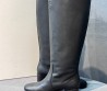 Женские кожаные сапоги Celine черные каблук 5 см 2025