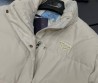 Женский пуховик Prada молочный 2025