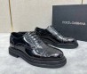 Мужские кожаные ботинки Dolce & Gabbana черные лакированные 2025