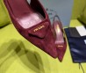 Женские замшевые туфли Prada бордовые каблук 7,5 см 2025
