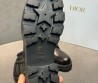 Женские кожаные ботинки Christian Dior черные с молнией сзади 2025