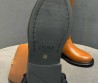 Женские кожаные сапоги Celine коричневые 2025