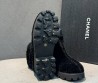 Женские меховые ботильоны Chanel черные 2025