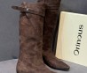 Женские замшевые сапоги Orinous коричневые 2025