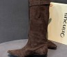 Женские замшевые сапоги Orinous коричневые 2025