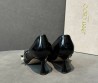 Женские кожаные туфли Jimmy Choo Black Panache черные с жемчужинами каблук 6,5 см 2025