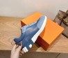 Мужские комбинированные кроссовки Hermes голубые 2025