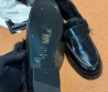 Женские кожаные лоферы Chanel черные на меху 2025