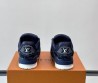Мужские текстильные кроссовки Louis Vuitton Trainer темно-синие 2025