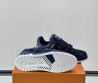 Мужские текстильные кроссовки Louis Vuitton Trainer темно-синие 2025