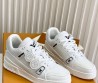 Мужские кожаные кроссовки Louis Vuitton Trainer белые 2025