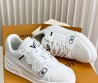 Мужские кожаные кроссовки Louis Vuitton Trainer белые 2025