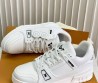 Мужские кожаные кроссовки Louis Vuitton Trainer белые 2025