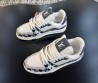 Мужские комбинированные кроссовки Louis Vuitton Trainer белые с синим 2025