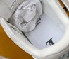 Мужские кожаные кроссовки Louis Vuitton Trainer белые с синей подошвой 2025