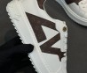 Мужские кожаные кроссовки Louis Vuitton белые с коричневым 2025