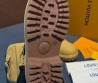 Женские кожаные сапоги Louis Vuitton & Timberland бежевые матовые 2025