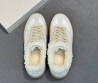 Женские комбинированные кроссовки на платформе Maison Margiela Replica белые с мехом 2026