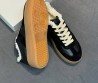 Женские комбинированные кроссовки на платформе Maison Margiela Replica черные с мехом 2026