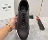 Мужские кожаные кроссовки Berluti черные с белой подошвой 2026
