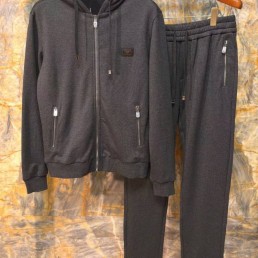 Мужской спортивный костюм Dolce & Gabbana серый 2026