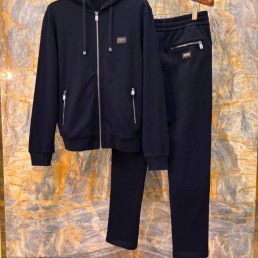 Мужской спортивный костюм Dolce & Gabbana темно-синий 2026