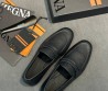 Мужские лоферы из зернистой кожи Ermenegildo Zegna черные 2026
