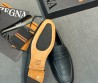 Мужские лоферы из зернистой кожи Ermenegildo Zegna черные 2026