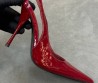 Женские кожаные туфли Saint Laurent красные лакированные каблук 10 см 2026