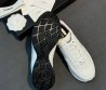Женские комбинированные кроссовки Chanel белые 2026