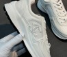Женские комбинированные кроссовки Chanel белые 2026