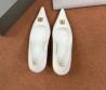 Женские кожаные туфли лодочки Balenciaga белые каблук 8,5 см 2026