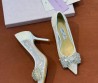 Женские комбинированные туфли лодочки Jimmy Choo белые со стразами 2026