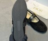 Женские замшевые балетки Christian Dior черные с мехом 2026