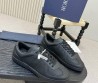 Мужские кожаные кеды Christian Dior черные матовые 2026