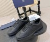 Мужские кожаные кеды Christian Dior черные матовые 2026