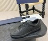 Мужские кожаные кеды Christian Dior черные матовые 2026